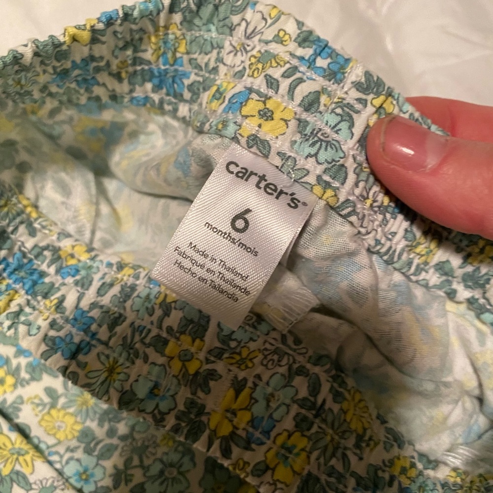 Carters 6 months floral shorts